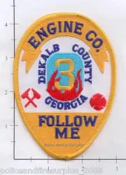 Georgia - Dekalb County Engine 3 GA Fire Dept Patch