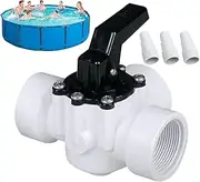 Diverter Valve – Multi-Way Pool Hose Splitter Adapter with Control Handle | Replacement Water Valve for Home Garden Systems, Spa Plumbing Part, Yard Irrigation, Durable Pool Fitting