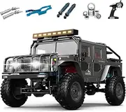 The perseids RC Truck RC Rock Crawler 1/12 Full Scale 4WD Remote Control Car Racing Vehicle Semi Truck and Trailer, 20km/h Offroad RC Truck RTR Climb Model Toys Hobby Grade RC Crawler with Metal