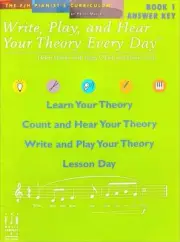 Write, Play, and Hear Your Theory Ever Day - Book 1 - Answer Key