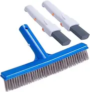 Snblzhef 2 Pcs Pool Pumice Stone with Handle and 10inch Stainless Steel Pool Brush for Inground/Above Ground Pool Cleaning