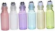 Set of 6 5ml Bottles Essential Oil Subpackaging Portable Leakproof Empty Glass Bottles for Oils for Travel