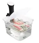 Sous Vide Container 12 Quarts with Collapsible Hinge Lid and Removable Built-...