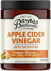 Barnes Naturals Apple Cider Vinegar Tumeric Boost 120 Capsules