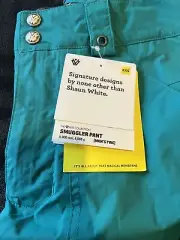 Burton TWC Smuggler Pants Mens Snowboard Ski Waterproof Cargo Prism Teal XXS