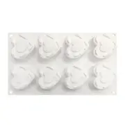 6 Holes Silicone Chocolate Molds Heart Music Box Shaped Kitchen Baking Gadget