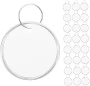 LAPYAPPE 200pcs Metal Key Tags with Rings Round Labels for Easy Identification of Car and Door Keys Writable