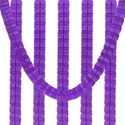 6Pcs 9.8ft Four-Leaf Paper Flower Garland Hanging Streamers, Dark Purple