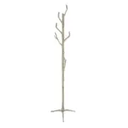 Litton Lane Coat Rack Silver Aluminum Eclectic Design Lightweight Structure