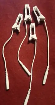 Electrode Lead Wire Adapters Clips for Tens Massager