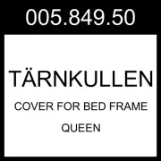 IKEA TÄRNKULLEN Cover For Bed Frame Tibbleby Beige/gray Queen 005.849.50