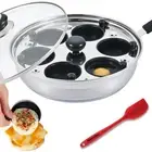 Egg Poacher Pan Nonstick Poached Egg Maker, Stainless Steel Egg Poaching Pan,...