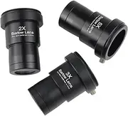 2X 3X 5X Eyepiece Lens Astronomical Telescope Barlow Lens Accessory, Pack of 3