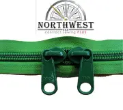 YKK Sliders" for # 10 Coil Zipper - Color "Emerald" - NOT 4 JACKETS