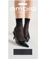 [Ambra] Chevron Anklet in Black