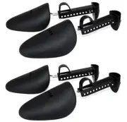 2 Pairs Plastic Adjustable Length Men Shoe Tree Shoe Stretcher Boot Holder Or...