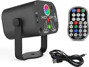480 Patterns LED RGB Laser Projector Stage Lighting Disco Lights for Party, KTV, Club (Rechargeable Model [Built-in Battery])