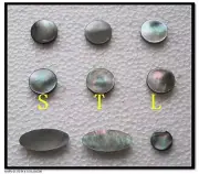 Saxophone real mother of pearl key buttons inlays