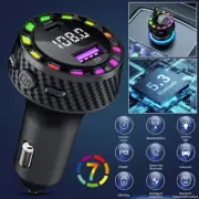 Bluetooth FM Transmitter PD 30W & QC3.0 Fast Car Charger Wireless Radio Adapter