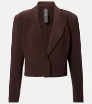 [Norma Kamali] Norma Kamali Jersey blazer AU 16 brown
