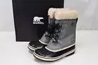 NEW Sorel Waterproof Winter Carnival WP Boots Quarry Black Womens 7.5