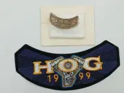 VINTAGE HOG PIN & PATCH SET 1999