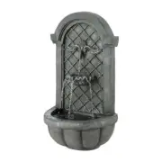 NNEDSZ Solar Fountain Water Feature Wall Mount Garden Fountains 80CM Grey