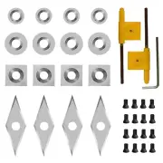 35PCS Carbide Lathe Tools Carbide Inserts for Wood Lathe Turning Tool,Include...