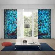Bohemian Indian Mandala Cotton Tree Of Life Hippie Tapestry Door Window Curtains