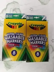 Crayola Ultra Clean Washable Markers, 16-Count Fine Line Markers, Art, Pack of 2