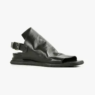 【ALL BLACK】Cover Up Softy Sandal 鞣革後條帶魚口涼鞋(2色)24-2602