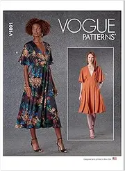 [Vogue] V1801 Misses' Dress Sewing Pattern, Size L-XL-XXL
