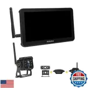 RVGoNow RV Backup Camera Wireless with 7 Inch Touchscreen Monitor for Furrion