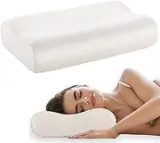 Sinomax Contour Memory Foam Neck and Cervical Pillow - Golden Diamond Neck Pillow for Back Support and Side Sleepers - 21 x 14 x 4-5 inches (Standard)