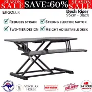 Ergolux EZ Pro Electric Height Adjustable Sit Stand Desk Riser 95cm Computer New