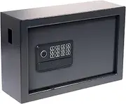 Pavo High Security Key Cabinet for 20 Keys/Key Safe/Dimensions: 147 x 347 x 205 mm/Fingerprint Reader/Type C Ports / 20 Key Rings Included