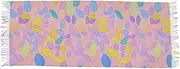 [AIXIWAWA] Women's Pashminas Scarf Vivid Leaves Print, Shawls Wrap Lightwight with Tassel for Evening Dress Dinner Party, Multicolor