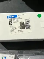 NEW Eaton BR250SUR Plug In BR 2 Pole 50AMP 240V Circuit Breaker Surge Protector