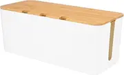 ARTIBETTER Organizer Box Cord Storage for Desk Conceals Wires Cables Easy to Clean Safe Design for Home Office Use