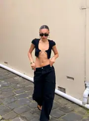 Westside Crop Black