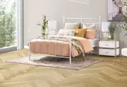 NEWMAN White Double Bed