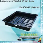 2 x Black Flood Drain Tray 1065x1065mmx180mm include shipping to Devonport depot