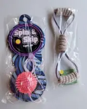 2 Dog Toys - Spin & Skip Light Up Ball -