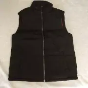 RM Williams Vest Womens Size 14 Black Longhorn Jukes Puffer Lined Full Zip