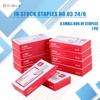 在飛比找蝦皮購物優惠-1pc Staples No.03 24/6 一個小盒學校辦