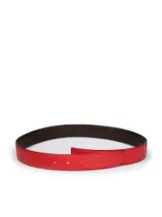 2009 Red & Brown Leather Reversible Belt Strap