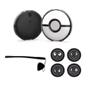 Transparent Protective Case+4 Adhesive Pads+Hand Strap for Pokémon GO Plus+ A