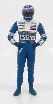 1/43 MINICHAMPS DIE-CAST FIGURES - OLIVIER PANIS PROST F1 1998 - WHITE BLUE L.E.