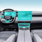 Car Interior Film Dashboard Piano Board Shift Center Console Anti-Scratch Transparent TPU Protection Film,for Lynk&Co 08 2023-2024 (Style for RHD)