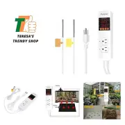 Dual Probe Plug in Temperature Controller Heat Mat Thermostat Reptile Temp Co...